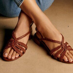 NWT Sezane Rosa Low Sandals